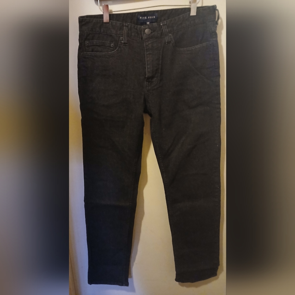 Five Four Men's Slim Black Jeans